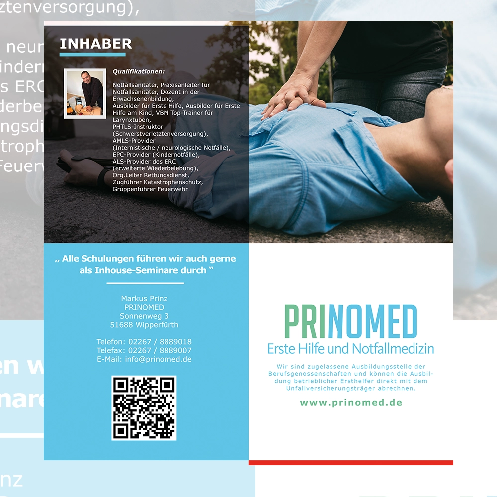 Prinomed – weitere Gestaltungsarbeit