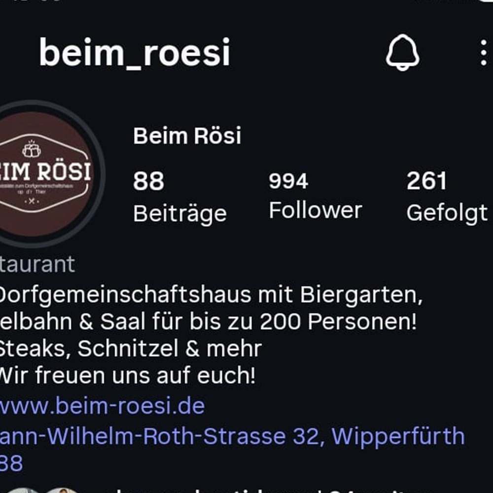 Beim Rösi – Social-Media-Gestaltung