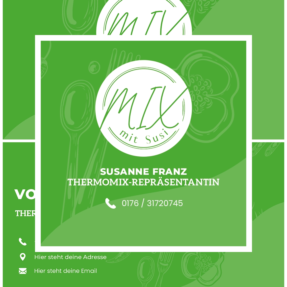 Thermomix-Repräsentantin. Kontakt, der in Erinnerung bleibt. – Gestaltung von Roesler Digital